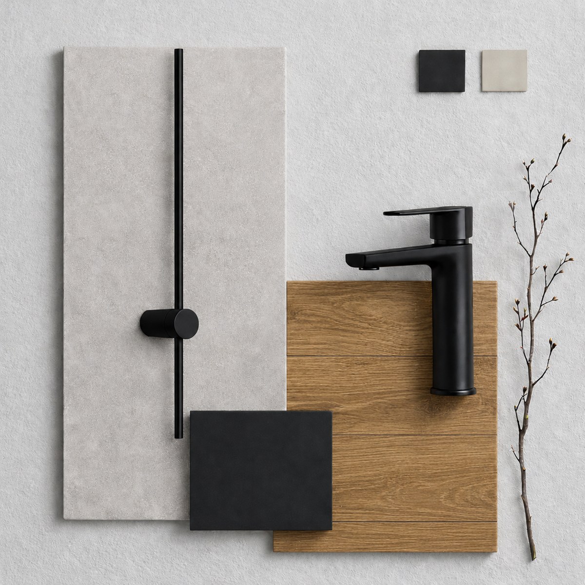 Moodboard stylu LOFT — materiały i wykończenia
